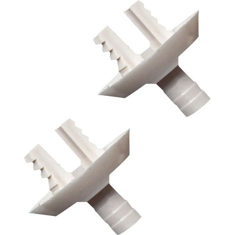 Lot de 2 connecteurs de sortie de vidange pour climatiseur - Raccord coudé - Installation facile - Buse de vidange pour climatiseur, pièces d'appareils ménagers, réparation de climatiseur