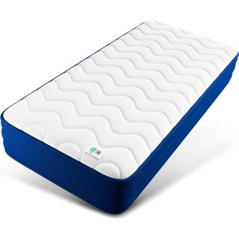 HOMAVOMatelas 100x200cm,à ressorts ensachés HOM PRO (série Deep Sea), matelas 7 zones, matelas en mousse de confort. (1/5)