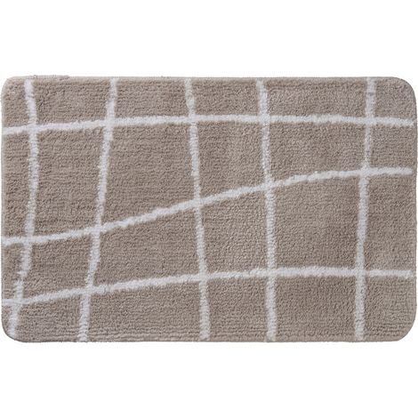 Tapis de bain antidérapant à carreaux 50x80cm (1/5)
