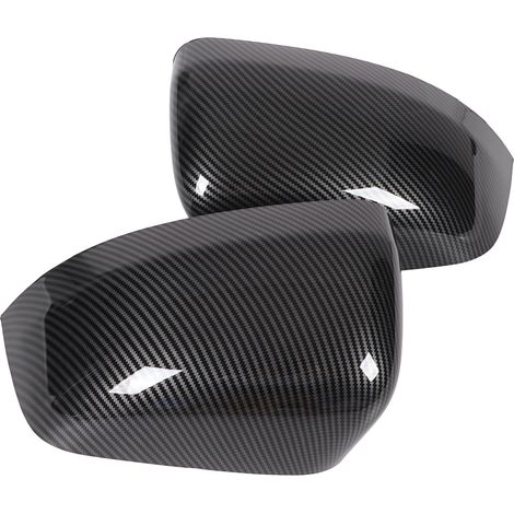 Lot de 2 coques de rétroviseur 5G0857537 en plastique ABS, style fibre de carbone, pour Jeep Grand Cherokee 2011-2019 (1/5)
