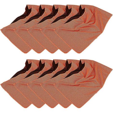 Serviette de sport orange à sensation de fraîcheur, séchage rapide, rafraîchissante pour l'extérieur, serviette glacée pour essuyer la transpiration lors de la course à pied et du fitness (1/5)