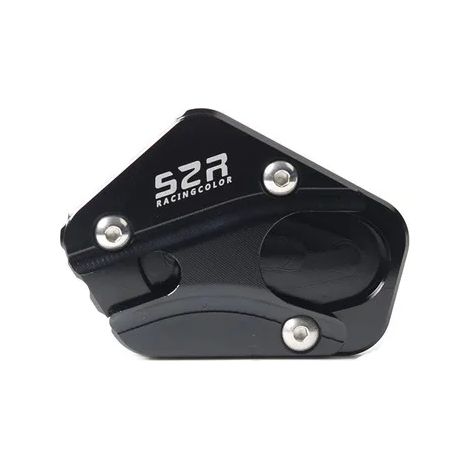 (noir) Compatible avec les motos Haojue Suzuki DR160 DR160S DR 160 S 160S : béquille latérale, extension de béquille, repose-pieds, plaque maxpower (1/4)