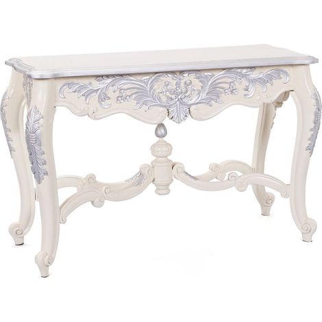 Console Blanche Argent Tisa (1/5)