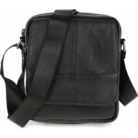 Borsa a tracolla da uomo in pelle italiana Beltimore F56 (1/5)
