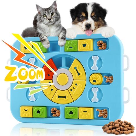Jeu Intelligence Chien, Joujou Interactif Occupation Indestructible, Ralentissez à Manger Puzzle, Distributeur de Nourriture pour Chiens (1/5)