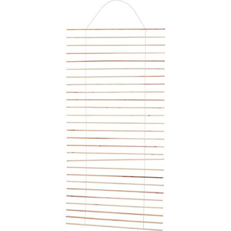 Relaxdays Wall Trellis for Climbing Plants, 200x100 cm, Garden/Balcony Privacy Screen, Fir Wood, Natural