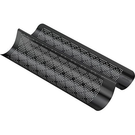 Kaiser Stampo Baguette Forato 40.5cm Nero (1/4)