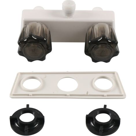 Inverseur de robinet de douche pour camping-car, contrôle de mélange de salle de bains de 4 pouces pour camping-car avec deux boutons. (1/4)