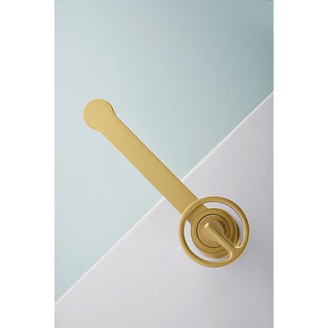 Imex - Grifo Monomando Lavabo Caño Bajo Oro Serie Olimpo (1/2)