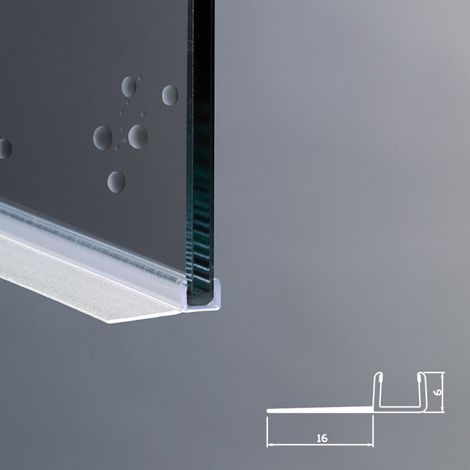 Guarnizione Box Doccia Ricambio Verticale  Vetro 6mm EC-16-409 (1/3)