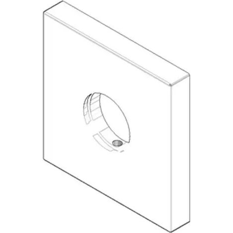 DORNBRACHT Roseta PIEZAS DE REPUESTO 092798003 60 x 60 x 9 x D. 24 mm Cromo, 092798003-00