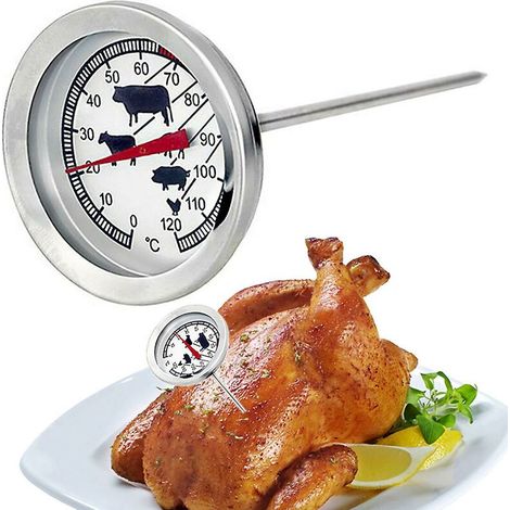 Thermomètre FlkwoH pour griller la viande et les aliments, sonde de température pour four et barbecue, accessoires de cuisine-AquaForge (1/5)