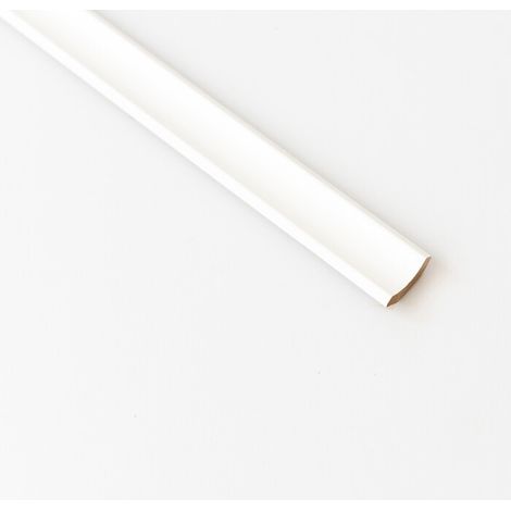 SGUSCIO 22X22 MM LISCIO MDF 240 CM BIANCO- 10,0 pz