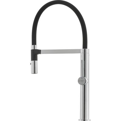 Siko Miscelatore da cucina con braccio in silicone e chiusura magnetica, nero (SIKOBSD176)