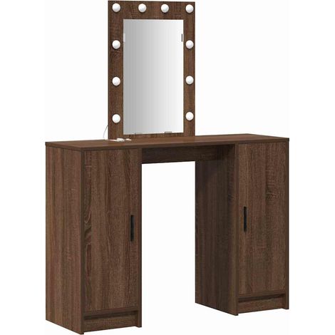 Maison Exclusive - Schminktisch mit Speicher Braun 102 x 33 x 135