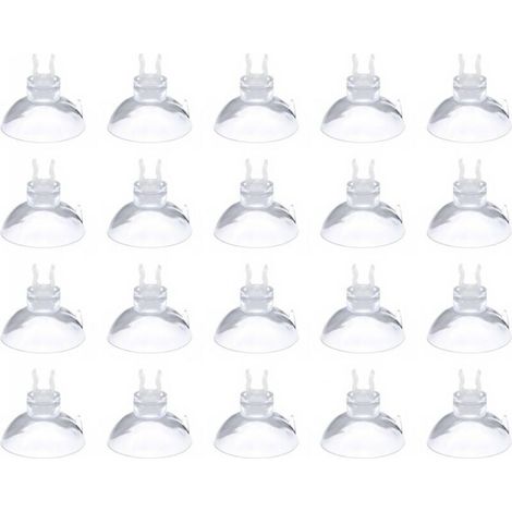 20 suction cup clamps for 4-6 mm aquarium air hoses, suction cup for aquarium air hoses, air hose, transparent hose holder