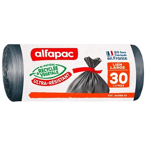Sac poubelle maxi poids Alfapac 30 Litres - Colis de 40 (1/3)
