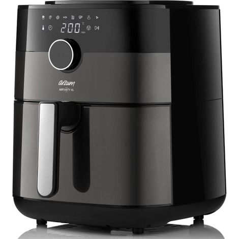 Arzum AR2074 Airtasty Heißluftfritteuse Air Fryer Herausnehmbarer Korb Schwarz/Silber (1/5)