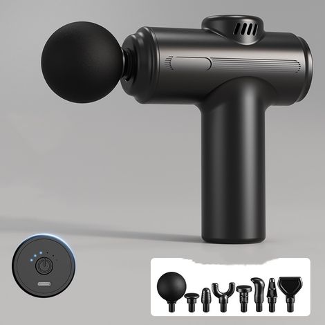 Pistolet à fascia, appareil de massage pour la relaxation musculaire, mini masseur de cou professionnel pour hommes et femmes, pour détendre les muscles. (1/4)