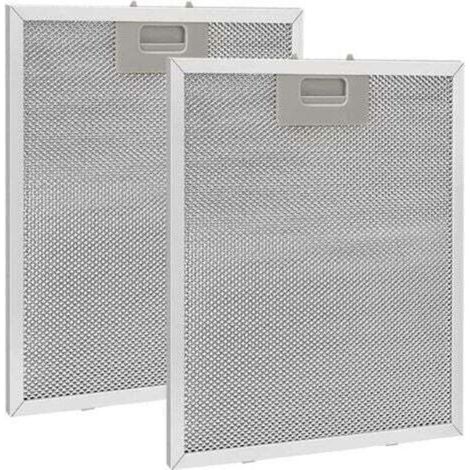 2 pièces Filtre à Graisse Métallique pour Hotte Aspirante 320x260mm,Filtre en Maille Accessoire Hotte Aspirante pour Hottes de Cuisine (1/5)