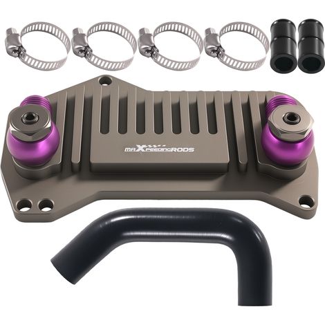 Aluminum Oil Sandwich Adapter Kit AN10 for VW Audi Golf DQ500 DQ381 New (1/5)