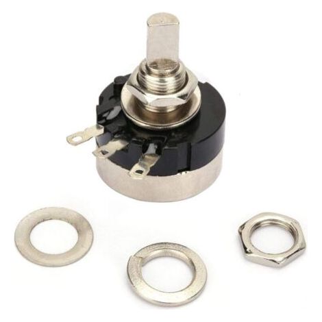 RV24YN20F Potentiomètre 5K B502, 2W Potentiomètre 5K Résistance de Potentiomètre à Cercle Unique, B502 Potentiomètre à Film de Carbone à Cercle Unique Haute Précision A (1/4)
