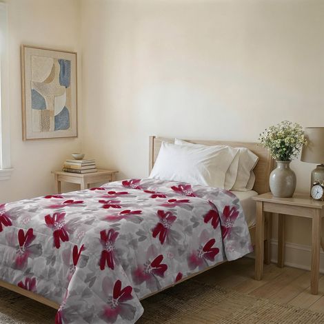 Couvre-lit matelassé d’été en Microfibre Douce imprimée – Couette Printemps-été mi-Saison – 160x240 cm (1/5)