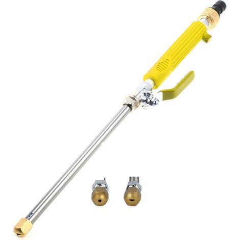 Lance Pulvérisateur Haute Pression - 2 Buses En Laiton - Compatible Tuyau D'Arrosage Standard - 46,5 cm (1/5)