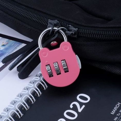 Cadenas Valise Avion, 6Pcs Cadenas Code de 3 Chiffres, Cadenas de Sécurité à Combinaison à 3 Chiffres Réinitialisables (1/4)