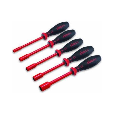Cimco 117801 Juego de llaves de vaso acero negro