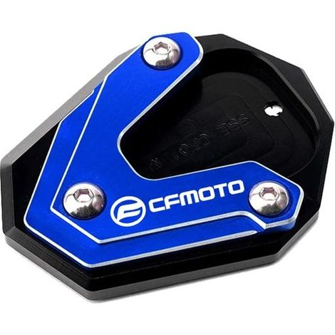 (Béquille latérale bleue) Compatible avec les motos CFMOTO 650MT, 800MT, 650TR-G et 650 TR-G TRG. Bouchons de valve de pneu CNC, béquille latérale, extension de béquille pour les modèles 650 MT et 800 (1/4)