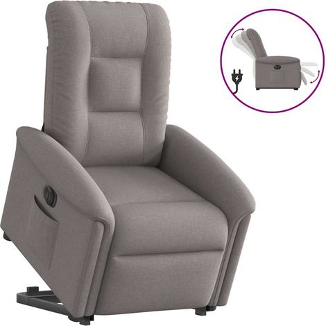 Teenpull – Relaxsessel mit Aufstehhilfe Elektrisch Taupe Stoff (1/5)