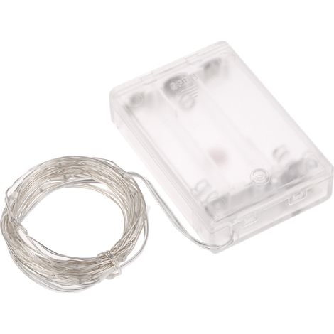 4,5 V, 1,8 W, 3 Meter lange Lichterkette mit 30 LEDs, batteriebetrieben, IP65 wasserfest, flexibel, biegsam, rot – ideal für Weihnachten, Feiertage, Partys, Restaurants, Pubs, Clubs, Bars, als Dekorat (1/5)