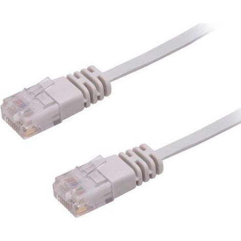 Microconnect V-UTP605-FLAT - Cable de red (5 m, Cat6, U/UTP (UTP), RJ-45, RJ-45, Gris)