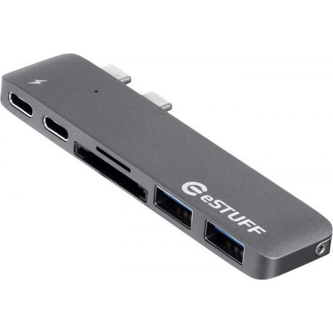 eSTUFF HUB Thunderbolt grigio da 40 GB, 5K MacBook Pro