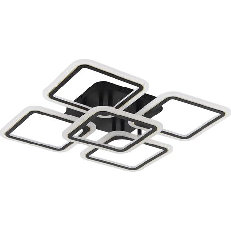 Plafoniera LED geometrica nero oro 55W Zuma Line Stellar (1/2)