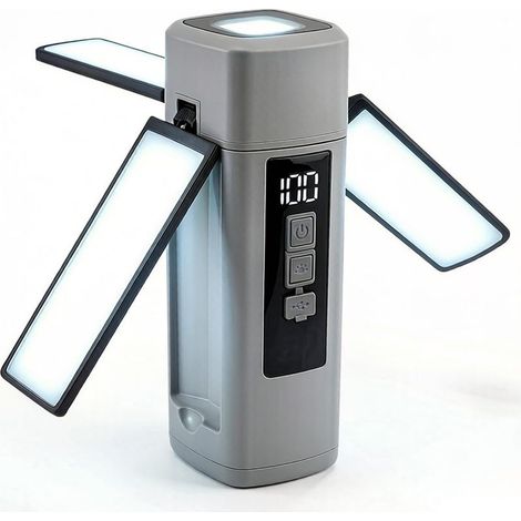 Lampe de travail LED télescopique magnétique 1500LM rechargeable – lampe inspection 7 modes SOS affichage batterie (1/5)