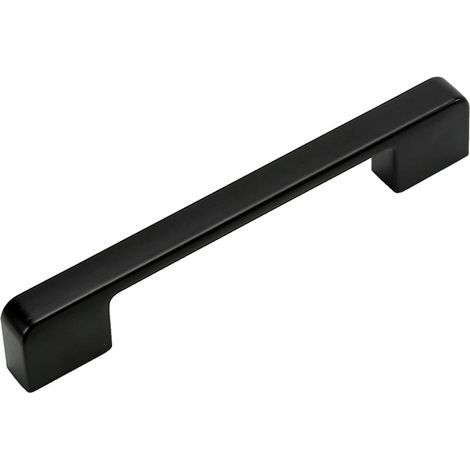 Poignées de Placard, 2 Pièces Noires Cuisine Poignée Poignee de Meuble Poignées de Placard Poignées de Tiroir Avec Vis, Poignée Porte (Entraxe 96mm) (1/5)