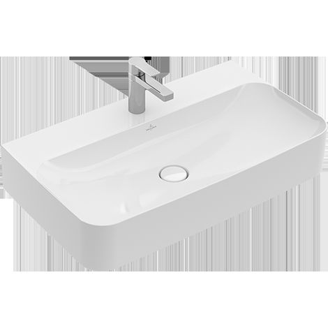 Villeroy & Boch Finion lavabo, trop-plein caché, 1 trou pour (1/2)