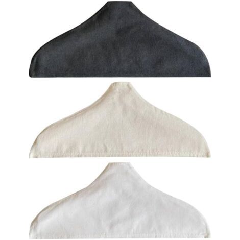 QORVA-3 housses de cintre antidérapantes (4521cm) - coton, lin et bois housses en tissu pour pulls, pulls en cachemire et vêtements anti-poussière. (1/5)