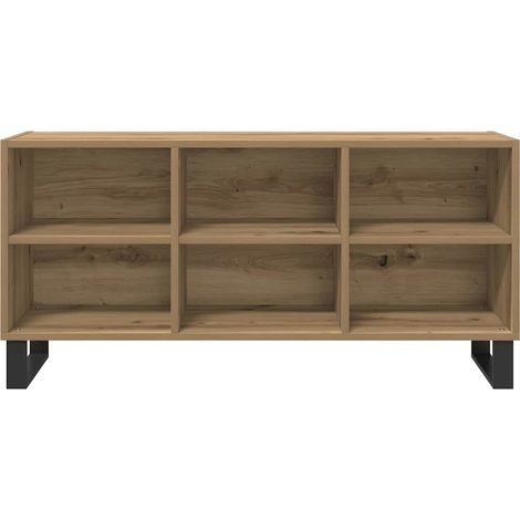 Gabinete de TV Roble artesanal 103,5 x 30 x 50 cm vidaXL (1/5)