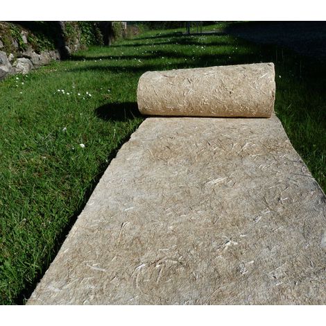 Direct Filet – Toile de paillage bio en chanvre 450g/m² – Dimensions 0.88 x 10 m – 100% biodégradable – Limite la pousse des adventices (1/3)