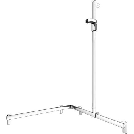 Keuco KE Pasamanos de ducha AXESS 35015, Br.stg. r. 850/850/1301mm verchr., 35015010101
