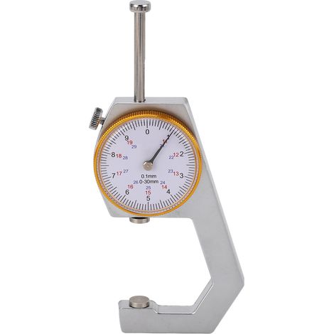 Flachkopf-Dickenmessgerät mit einem Messbereich von 0 bis 30 mm und einer Genauigkeit von 0,1 mm. (1/5)