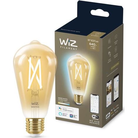 Wiz Ampoule Edison connectée ambre dimmable LED (1/5)
