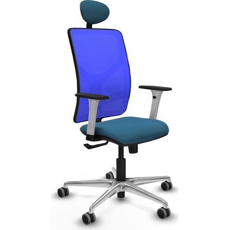 Chaise de bureau piqueras y crespo Motilla blanc support lombaire (1/2)