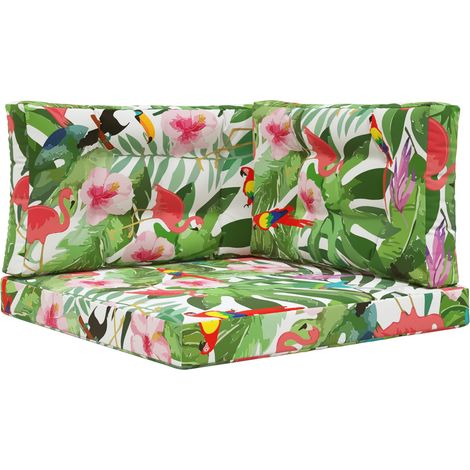 Maison Exclusive - Cuscino per divano da esterno 3 pcs colorato Poliestere
