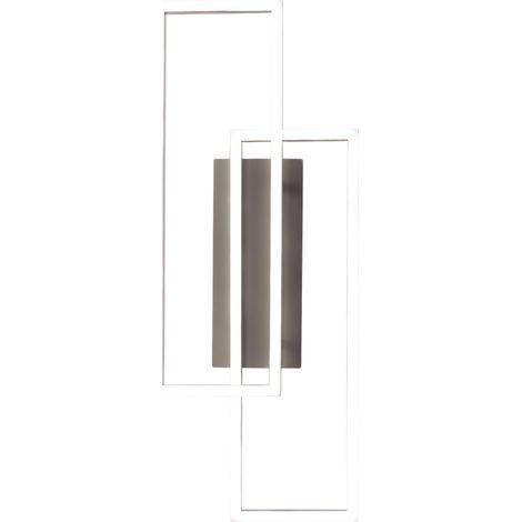 Lampada a Parete LED Dyana A 40W 1726lm 3000K in Alluminio Titanio, Dimmerabile a Taglio di Fase, Luce Diretta - Gealuce (1/3)