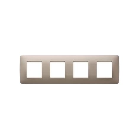 PLAQUE ONE INT. 2+2+2+2P H CHANVRE GEWISS GW16128TC