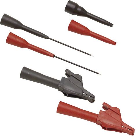 Jeu de pointes de touche de sécurité Fluke TP920 enfichable 2 mm CAT III 300 V rouge, noir 1 pc(s)